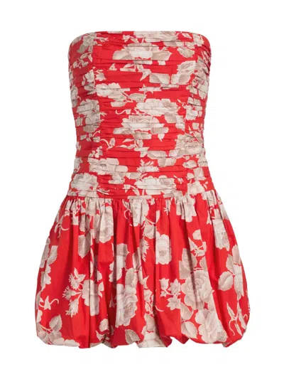 Cara Cara Women's Montreal Floral Dropwaist Minidress In Blue