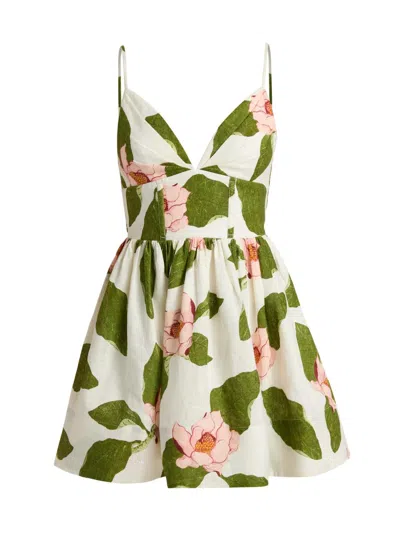 Cara Cara Miro Floral-print Mini Dress In Multi
