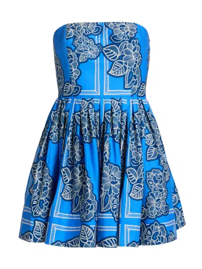 Cara Cara Women's Torres Floral Strapless Cotton Minidress In Multi