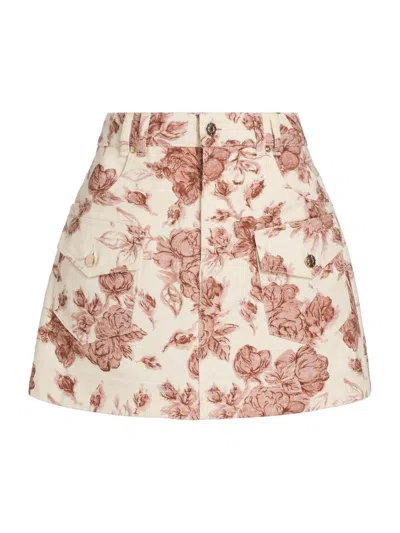 Cara Cara Women's Wayne Denim Miniskirt In Multi