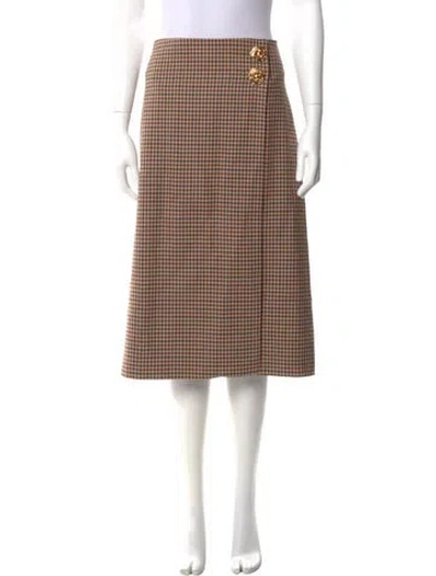Pre-owned Cara Cara Wool Knee-length Skirt In Multi