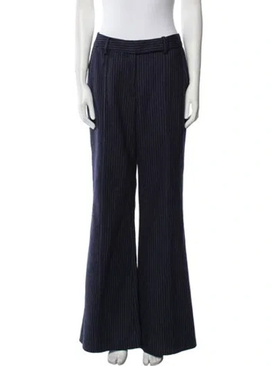 Pre-owned Cara Cara Wool Wide Leg Pants W/ Tags In Blue