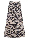 Cara Cara Zebra-print Skirt In Multi