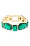 Cara Chunky Crystal Stretch Bracelet In Multi
