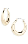 Cara Chunky Hoop Earrings In Gold