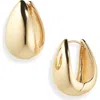Cara Chunky Hoop Earrings In Gold