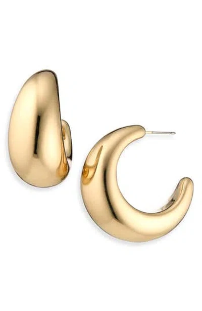 Cara Chunky Hoop Earrings In Gold