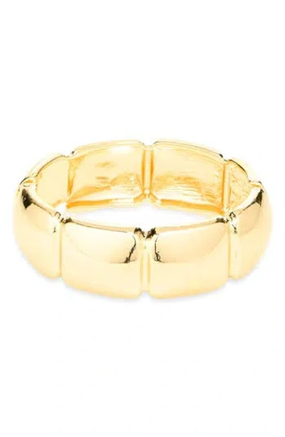 Cara Chunky Stretch Bracelet In Gold