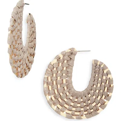 Cara Crystal Chain Linear Drop Earrings In Brown