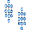Cara Crystal Chandelier Earrings In Blue