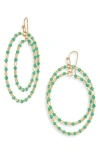 Cara Crystal Drop Earrings