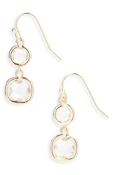 Cara Crystal Linear Drop Earrings In Gold
