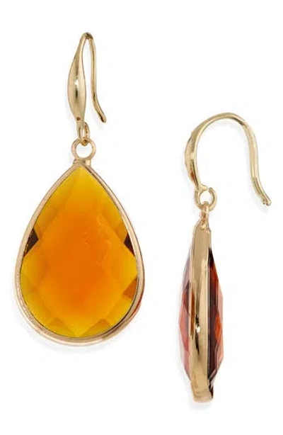 Cara Glass Stone Drop Earrings