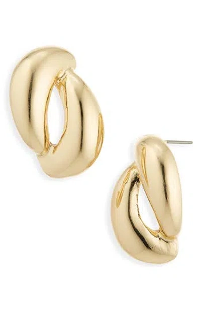 Cara Helix Stud Earrings In Gold