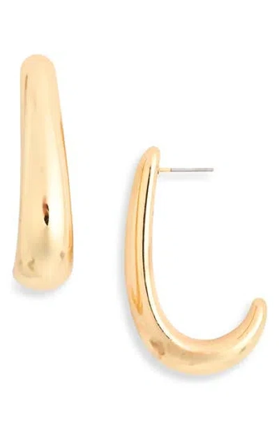 Cara J-huggie Hoop Earrings In Gold