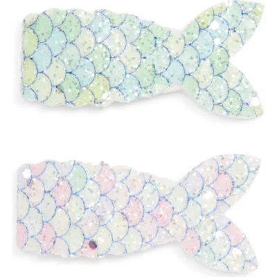 Cara Kids' 2-pack Mermaid Tail Hair Clips In Multi
