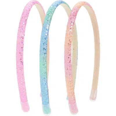 Cara Kids' 3-pack Glitter Headbands In Multi