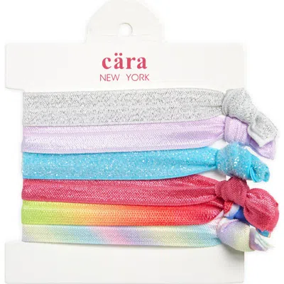 Cara Kids' Assorted 6-pack Ribbon Ponytail Holders Set In Multi