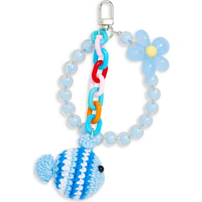 Cara Kids' Blue Fish & Bead Bag Charm