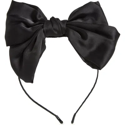 Cara Kids' Bow Headband In Black