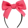 Cara Kids' Bow Headband In Pink