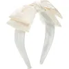Cara Kids' Double Blow Headband In Ivory