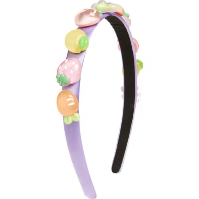 Cara Kids' Fruit Headband In Purple