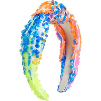 Cara Kids' Multicolor Sequin Knot Headband