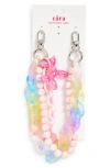 Cara Kids' Rainbow Pastel Chain Bag Charm In Multi