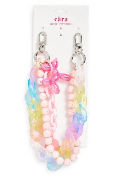Cara Kids' Rainbow Pastel Chain Bag Charm In Multi