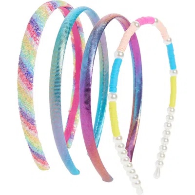 Cara Kids' Set Of 4 Assorted Headbands In Multi