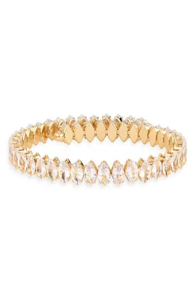 Cara Marquise Cubic Zirconia Stretch Bracelet In Gold