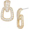 Cara Pavé Square Drop Earrings In Multi