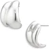Cara Small Double Line Half Hoop Earrings