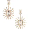 Cara Star Burst Drop Earrings In Gold