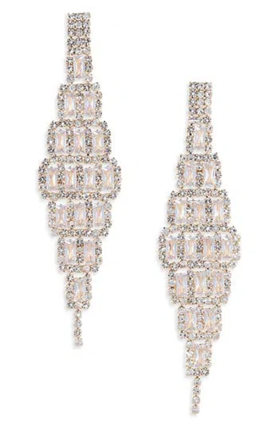 Cara Statement Drop Earrings In Gold