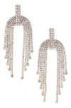 Cara Statement Drop Earrings In Golden