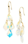 Cara Stone Drop Earrings In Gold
