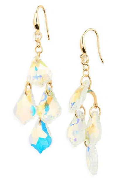 Cara Stone Drop Earrings In Gold