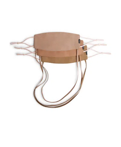 Caraa 3 Origami Masks In Brown