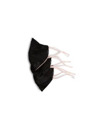 Caraa 3 Tailored Velvet Masks In Black