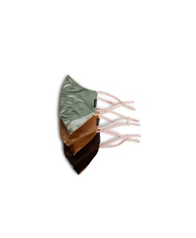 Caraa 3 Tailored Velvet Masks In Multi