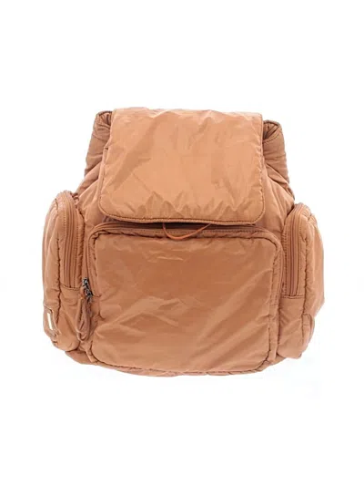Pre-owned Caraa Backpack In Tan