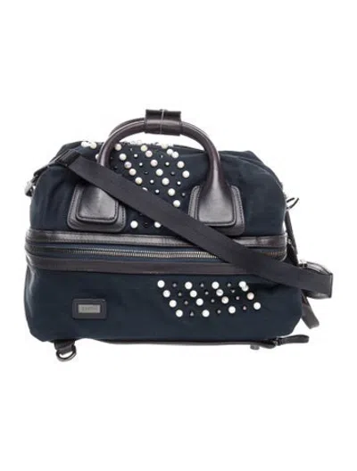 Pre-owned Caraa Canvas Backpack In Blue