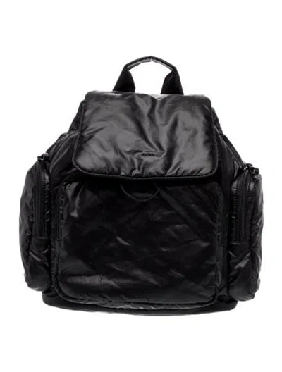 Pre-owned Caraa Nylon Backpack In Black
