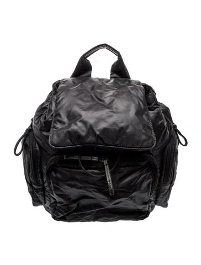Pre-owned Caraa Nylon Backpack In Black