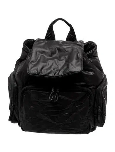 Pre-owned Caraa Nylon Backpack In Black