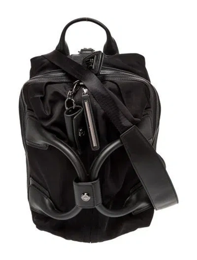 Pre-owned Caraa Nylon Backpack In Black