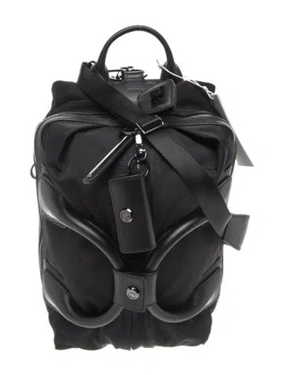 Pre-owned Caraa Nylon Backpack In Black