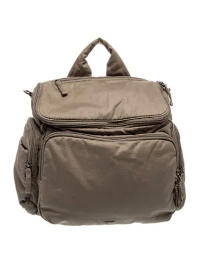 Pre-owned Caraa Nylon Backpack In Gray